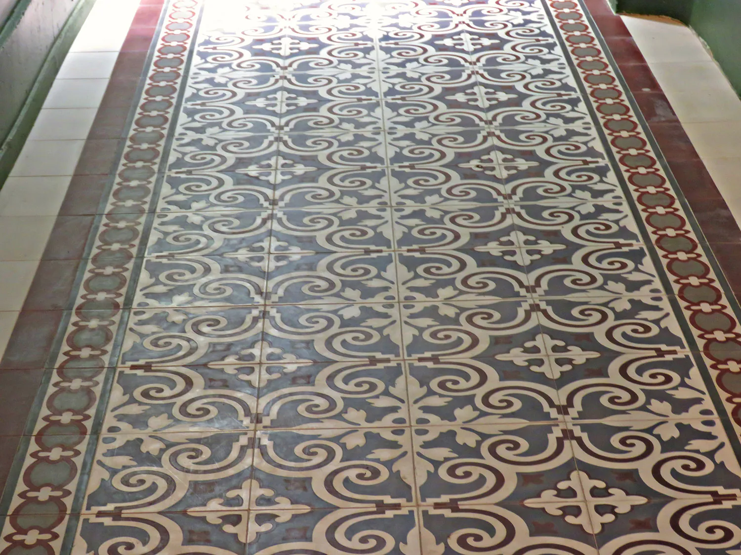 Chão decorado